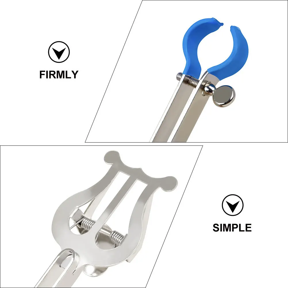 

Portable Score Clip Musical Instrument Accessories Trumpets Harp Clamp Iron Stand Holder