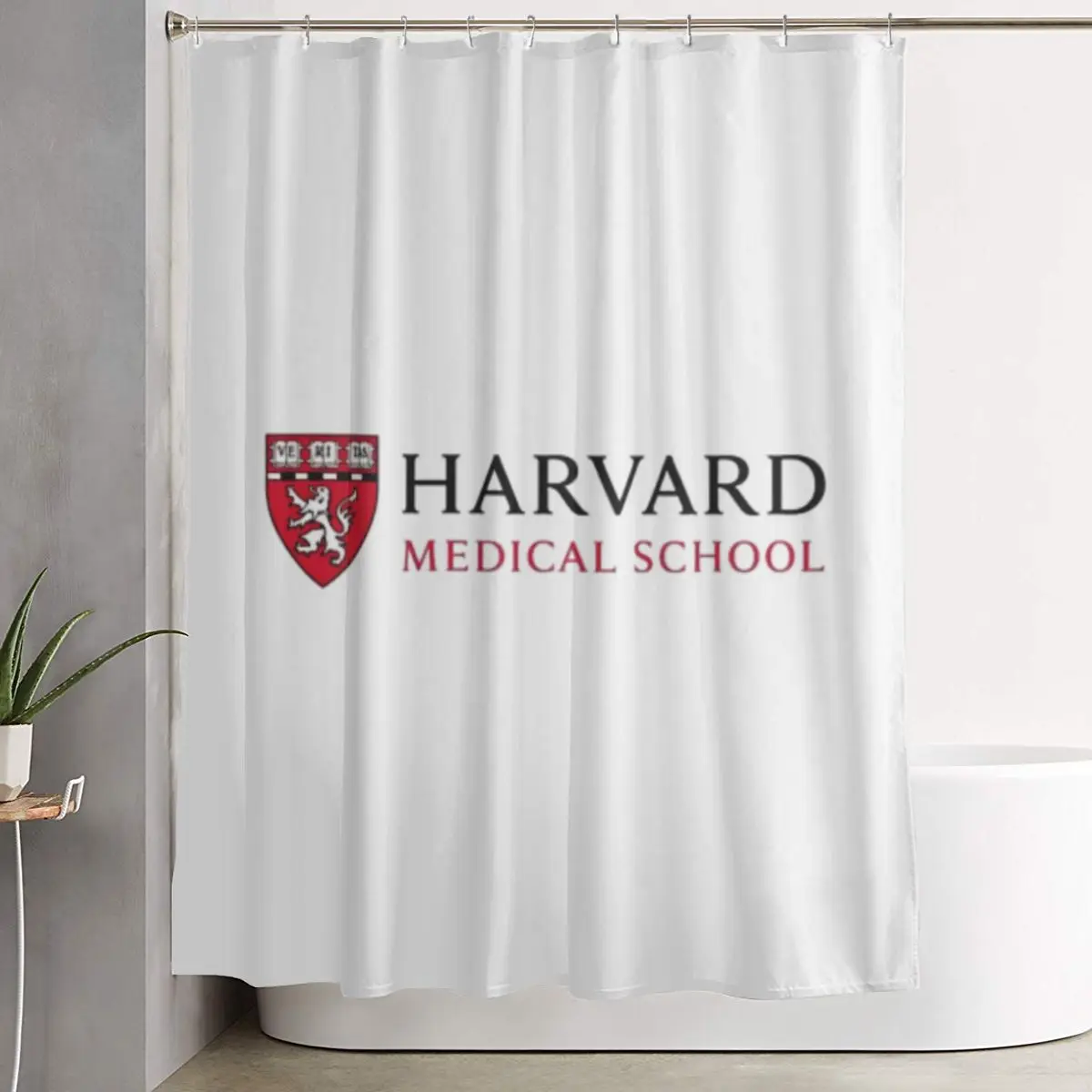 

Занавеска для душа Harvard Medical School, полиэстеровая, водонепроницаемая, для ванной комнаты, с крючками