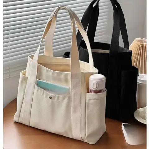 대용량 캔버스 토트백, 직장 핸드백 적합, 대학생 모리부, 수 백 가지 매칭 숄더, 통근용