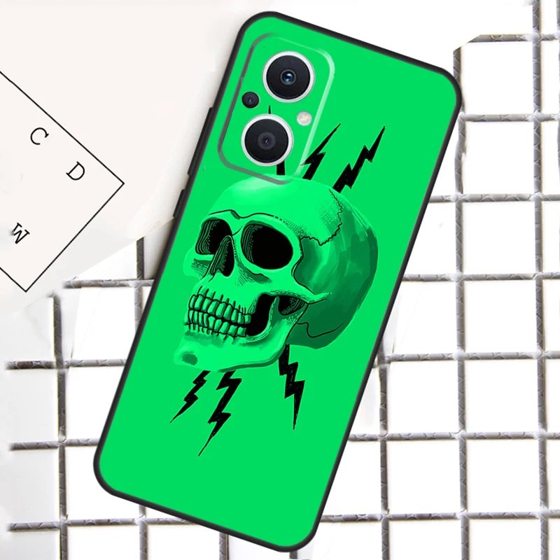 Чехол Lightning Bones для OPPO Reno 13F 12F 14F 11F 10 11 12 13 14 Pro 8T 7 8 Lite OPPO Find X8 X6 X5 Pro
