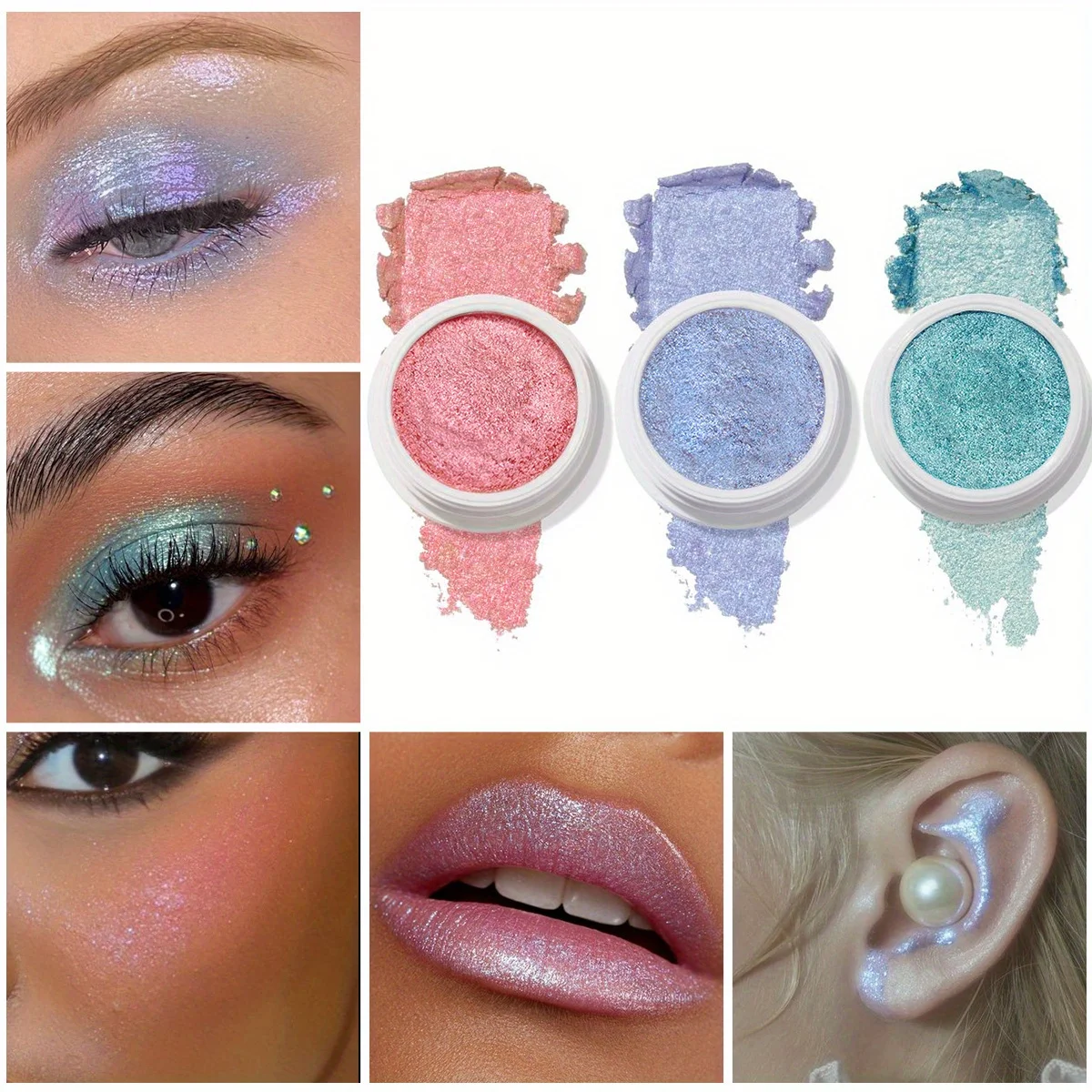 Chameleon Glitter Sombra, Marcador Perolado, Sombra Única, Brilhante Maquiagem Potente, Brilhante Eye Cosmetics Ferramentas