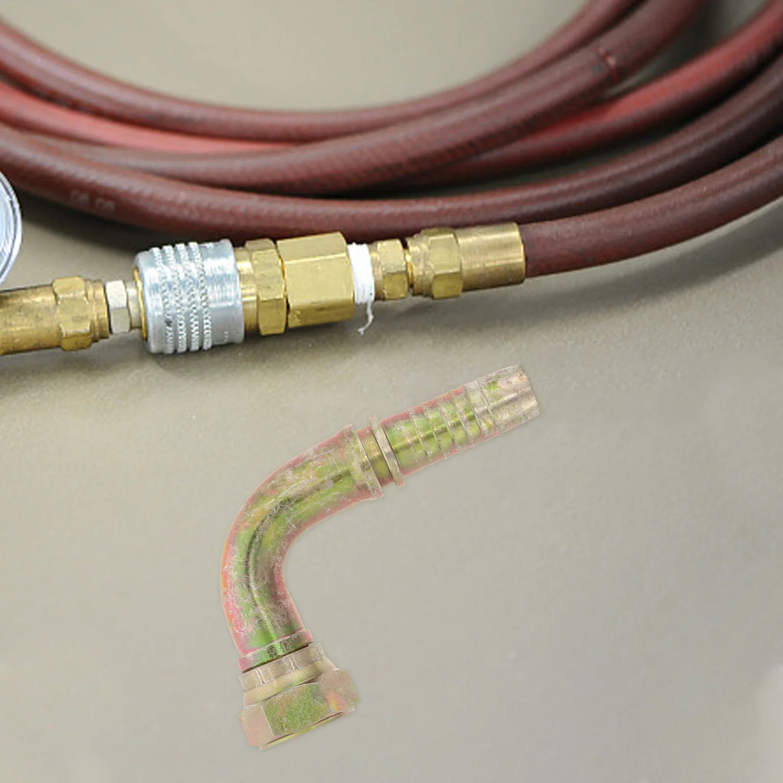 Hose Replacement Adapter Iron Oil Line Replacement Connector Automotive Oil Line Fitting Small Oil Line Adapter Oil Hose Quick C