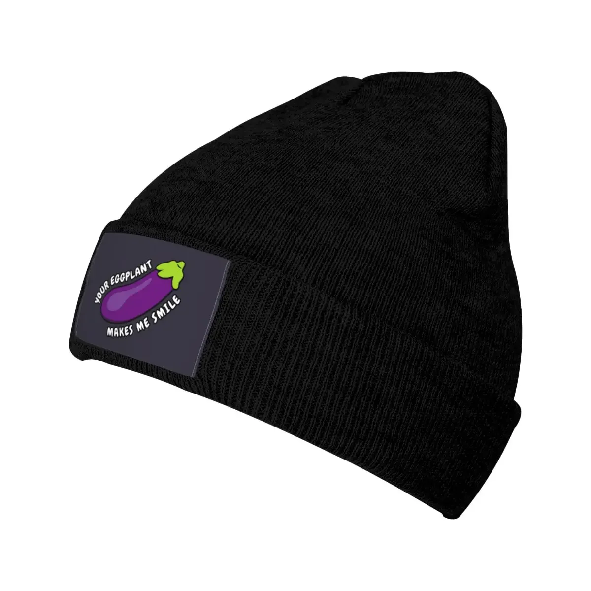 Funny Food Porno Eggplant Joke Bonnet Hat Knit Hat Men Women Cool Unisex Winter Warm Skullies Beanies Caps