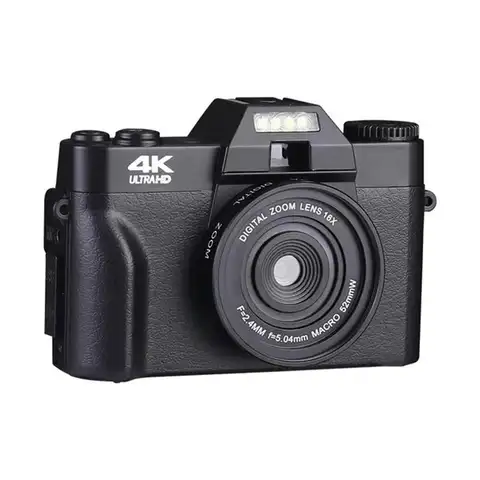 AAA+ 4K HD 48MP 레트로 디지털 카메라 4K HD 전문 디지털 카메라 WIFI 웹캠 광각 16X 디지털 줌 캠코더 플립