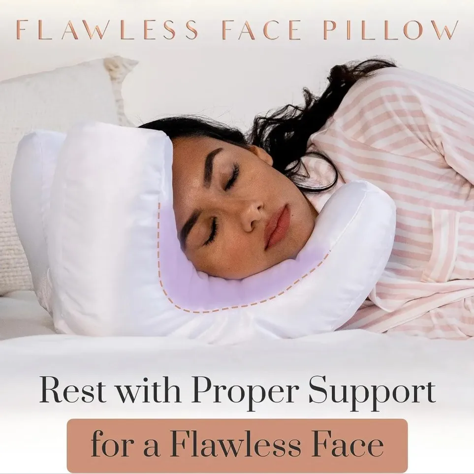 Beauty Face Pillow Satin Pillow Safe Sleep No Makeup Comfortable Soft and Cotton Filled