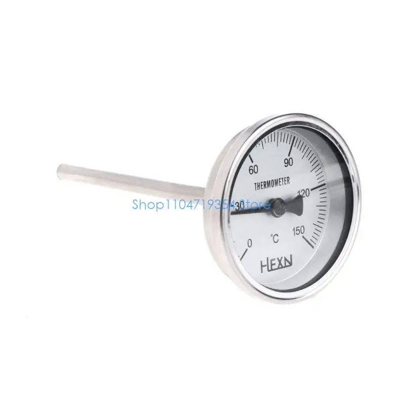 0XLD Compact Bi-Metallic Thermometer 50/100/150/200/300℃ Stainless Steel Thermometer
