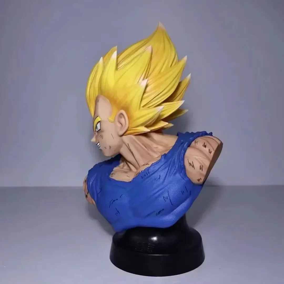 37cm Dragon Ball Z Demonized Vegeta Half Bust Super Saiyan Anime Figure Pvc Model Decoration Ornaments Collection Kids Gift Toys