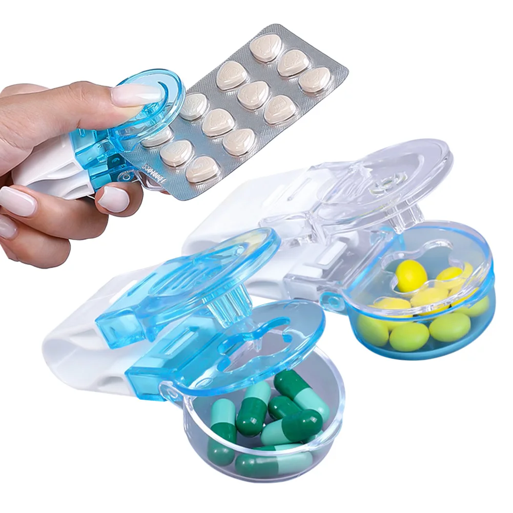 Portable Pill Taker Anti Pollution Artifact Medication Dispenser Reusable Pill Taker Cup Travel Medicine Organizer Pill Popper