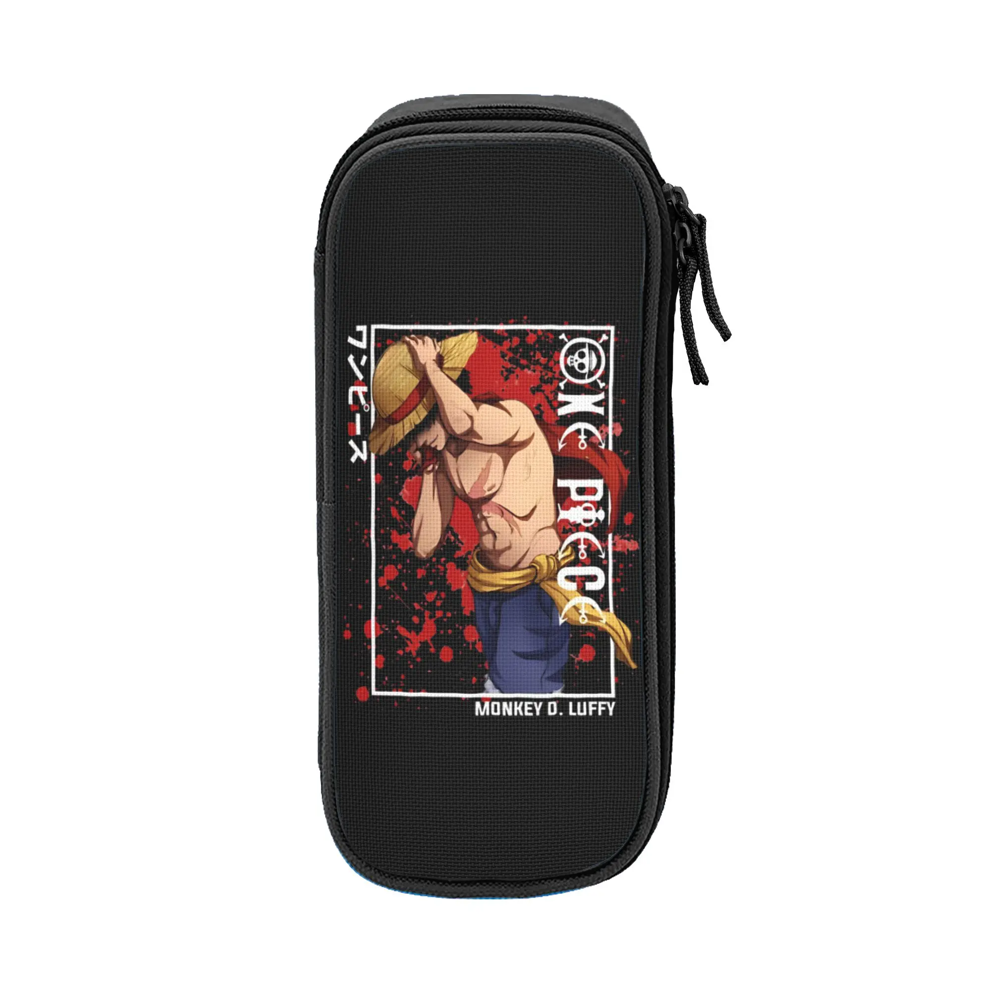 

Large Capacity Pencil Pouch o-one-piece-e onepiece luffys Merch Double Layer Pencil Box Women Makeup Bag Gift