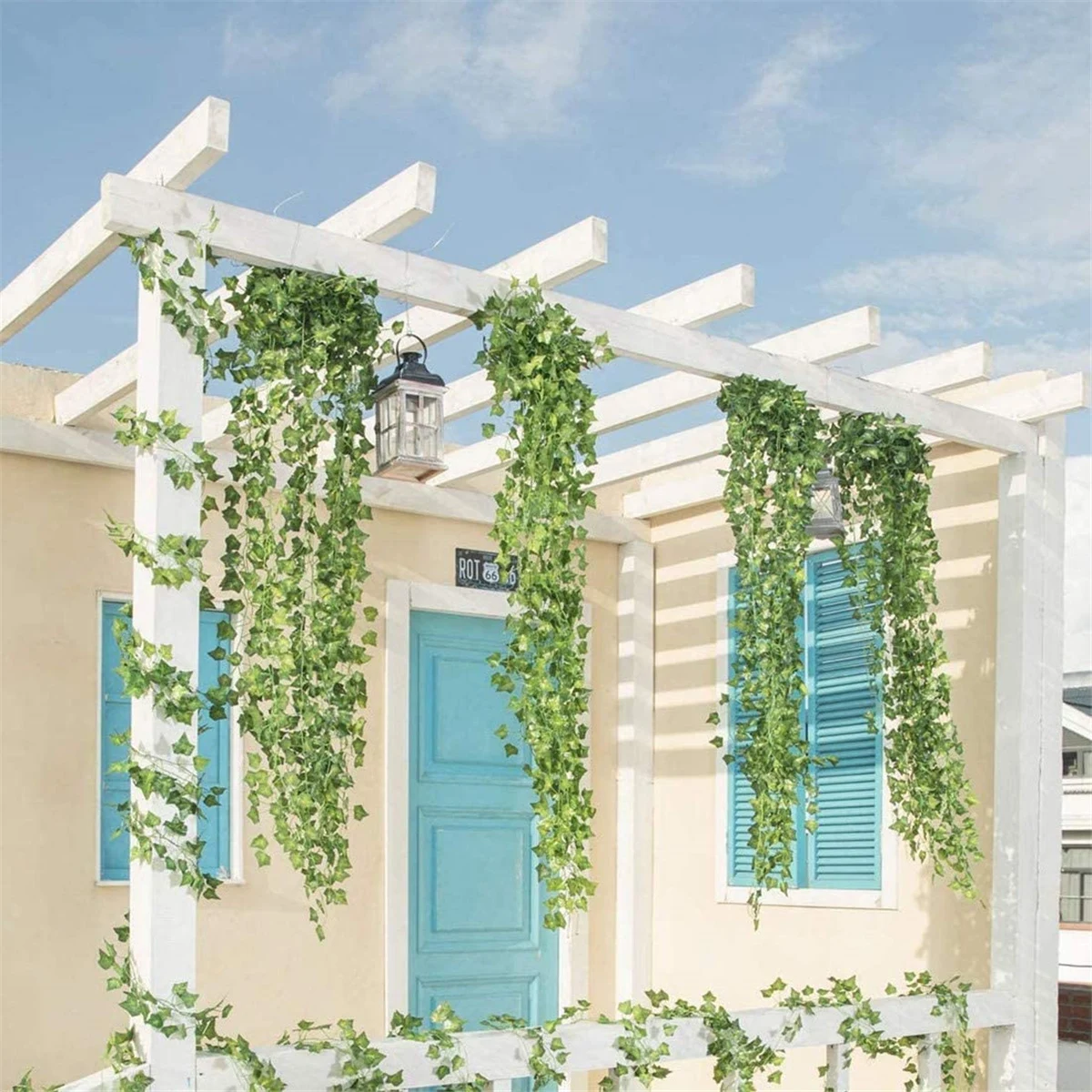 Artificial Plant Green Vine Artificial Plant Home Decoration Green Hanging Vine DIY Wedding Party Room Garden Decoration