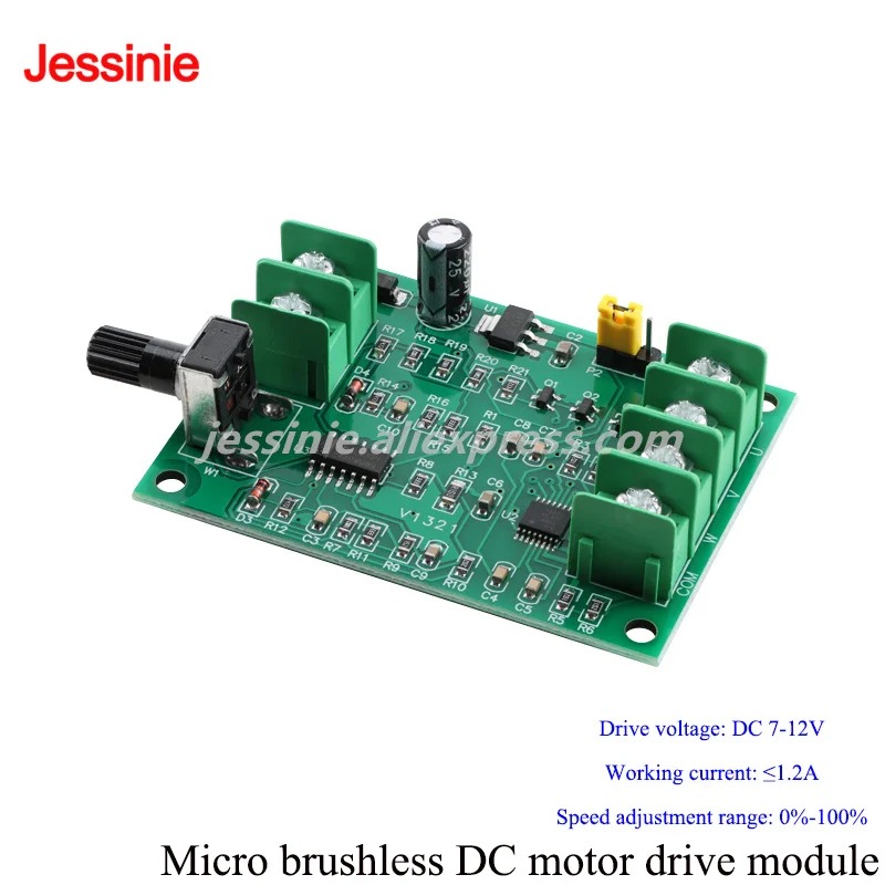DC Brushless Motor Driver Board Module Speed Control Board Optical Drive Hard Disk Motor Controller 7V-12V