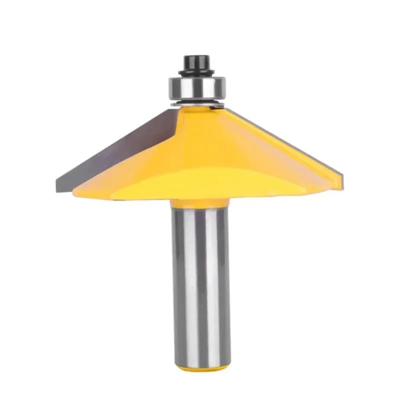 60 Deg Bevel Edge Forming Chamfer Router Bits with Bearing Chamfering CNC Wood Cutting Tools Woodworking Milling Cutter 1PC