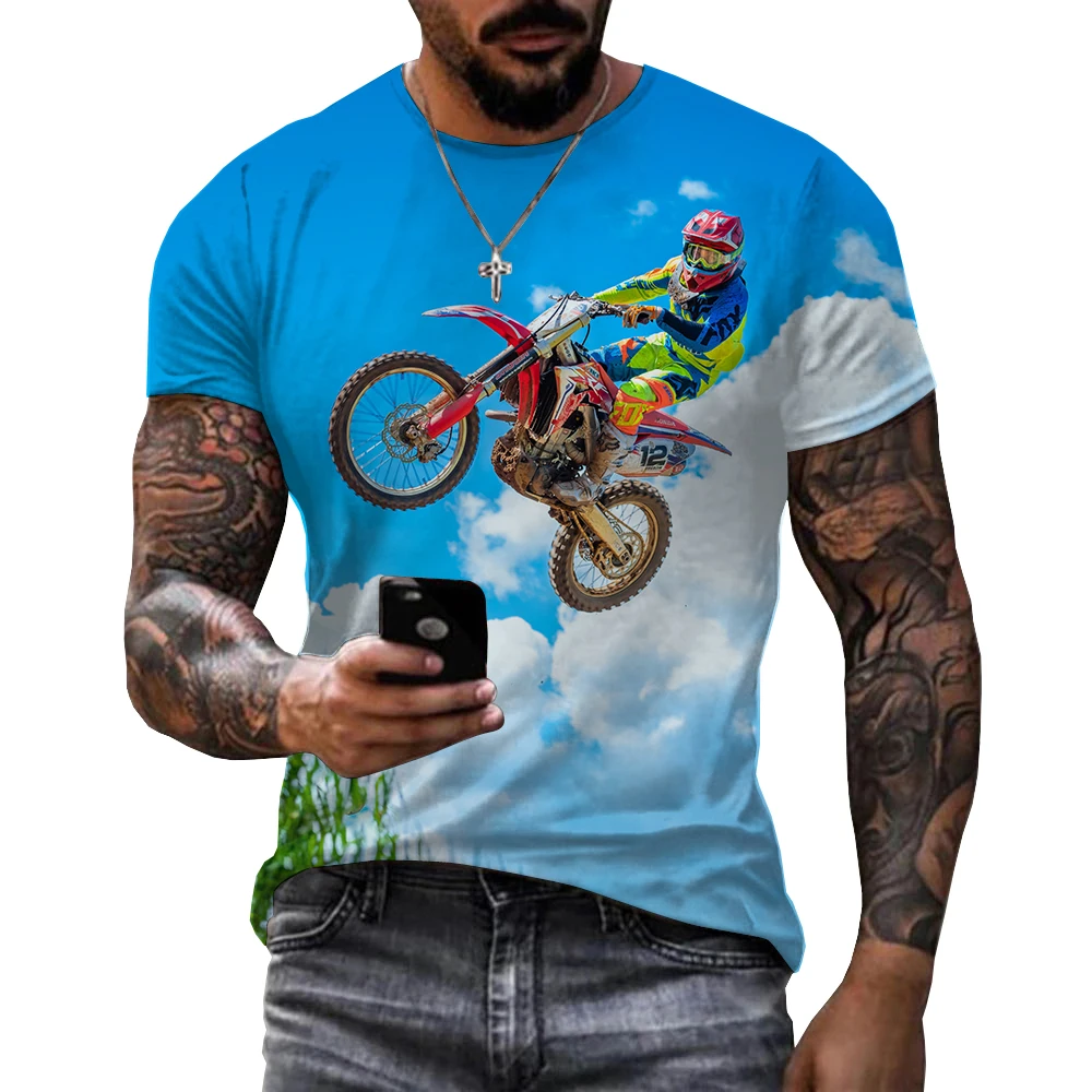 Stimulating Dirt Bike Printed Men 3D T-shirt Unisex  Newly Arrived Fashion Casual Oversized Tees T Shirts