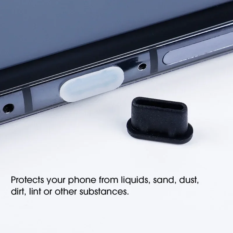 60-1PCS Silicone Anti-dust Type-C Dust Plugs Type C Charging Port Dustplug Universal Stopper Cap Silicone Cover for Mobile Phone