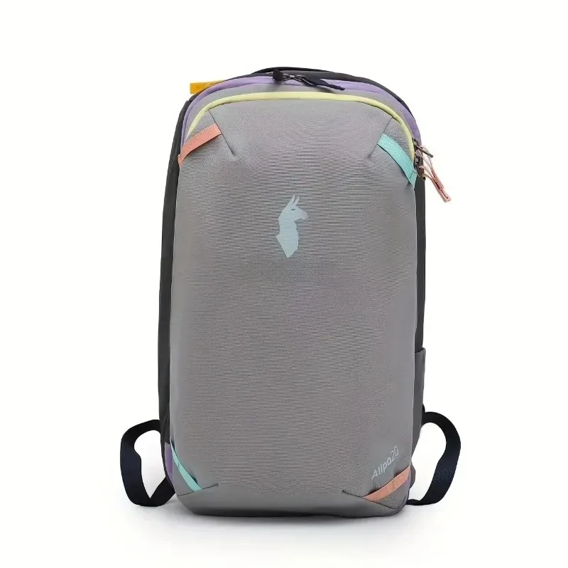 Mochila de senderismo de 20L para exteriores, ligera, de gran capacidad, para hombre y mujer, estilo dopamine, con contraste de colores.