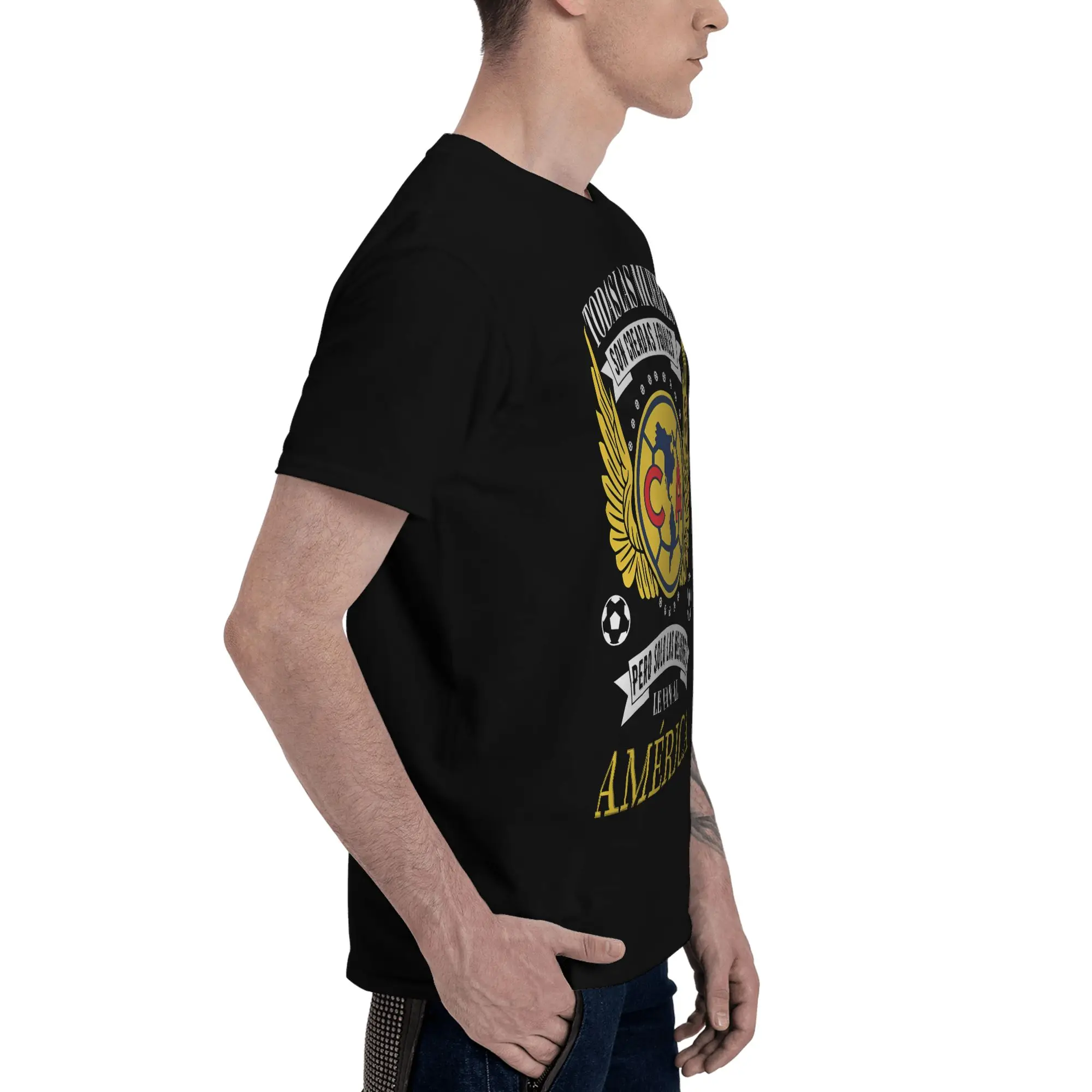 Playera Aguilas del America Solo Los Mejores le Van Slightly Wide Reversible T-shirt Distressed Retro T-shirt