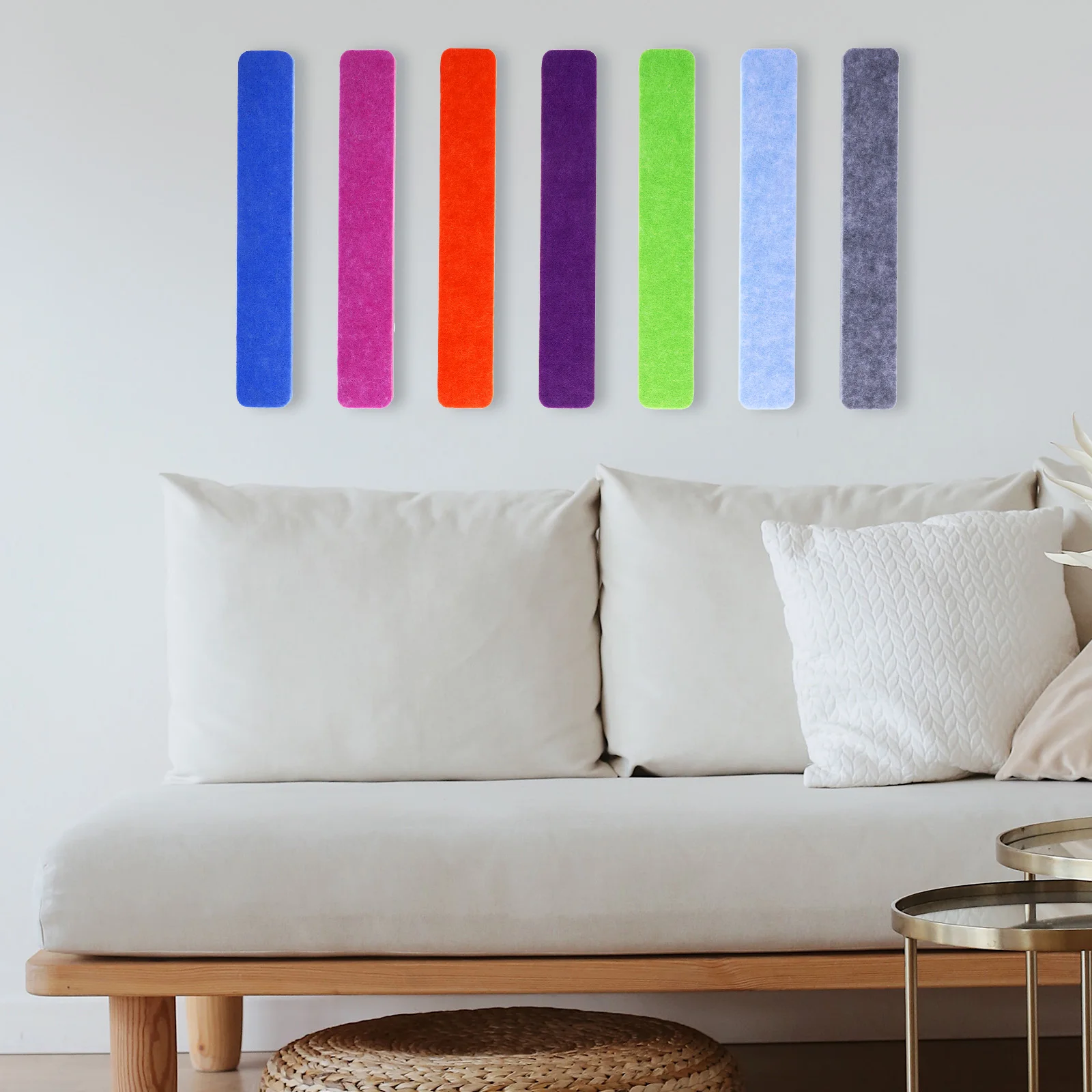 

Amosfun 7pcs Felt Board Strips for Classroom Office School Bulletin Pin Board Desk Notepaper Memo Organizer