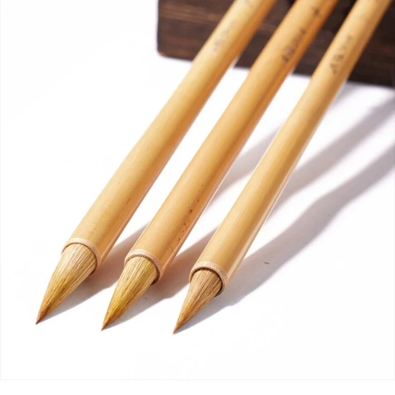 Mixed Hair Calligraphy Brush Set Regular Script Writing Brush Chinese Painting Watercolor Landscape Flower Bird Painting Brush