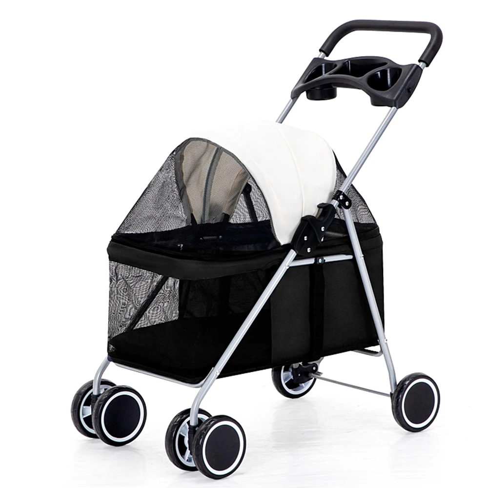 Airline Approved Trolley Detachable Portable Travel Dog Cat Pet Carrier with Wheels