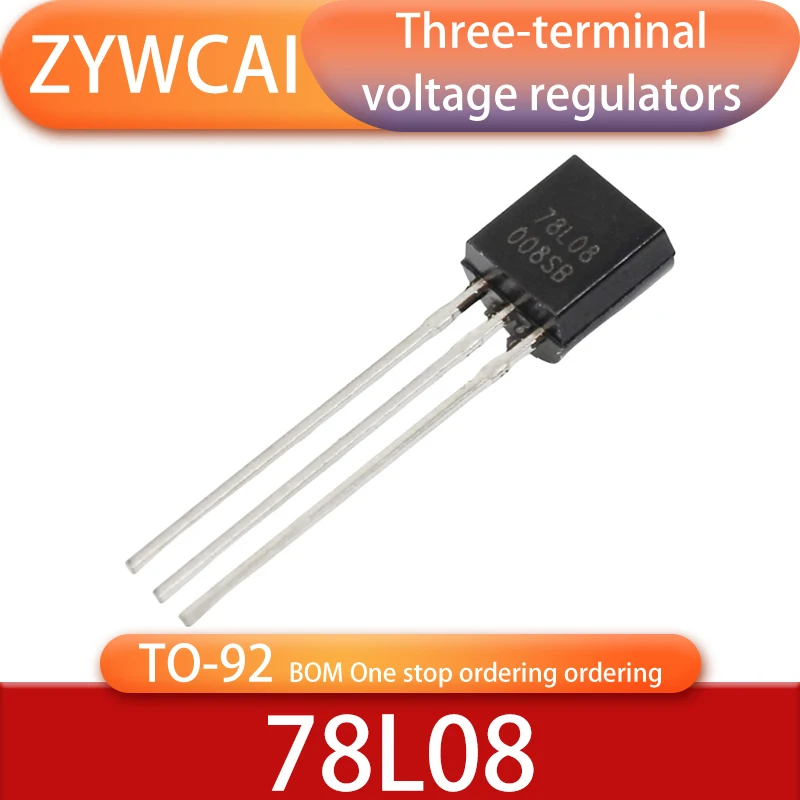 20PCS 78L08 TO-92 package input 30V output 8V 100mA linear three terminal regulator (LDO) transistor