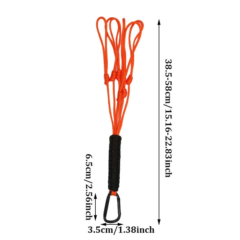 1/5 pcOutdoor Paracord Keychain Ring Camping Carabiner Military Braided Cord Rope Survival Kit Emergency Knot Bottle Opener Tool