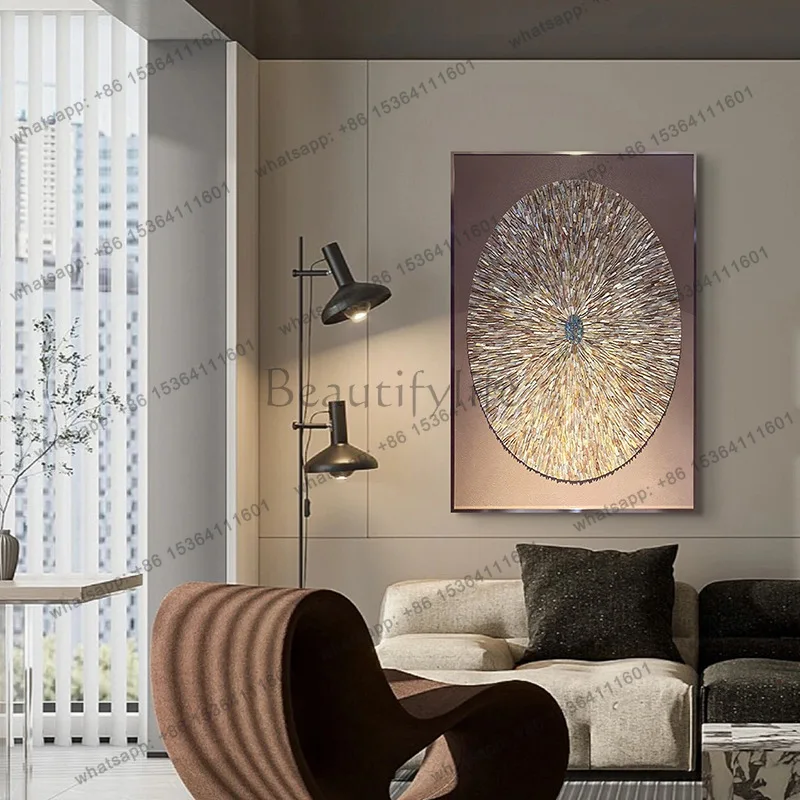 LJY Modern Light Luxury Entry Entrance Decorative Painting 5d Three-dimensional High-end Villa