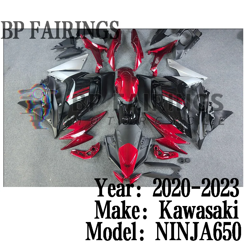 

Для Kawasaki NINJA 650 ER-6F EX650 2020-2023 комплект обтекателя мотоцикла NINJA 650 ER6F 2020 2021 2022 2023 комплект матовый черный