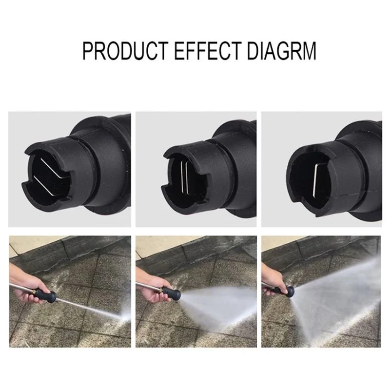 1pcs Adjustable High Pressure Washer Nozzle Sprayer 0° To Angle Fan-shaped Nozzles Washer Cleaner Gardening Cleaning Tips Degree