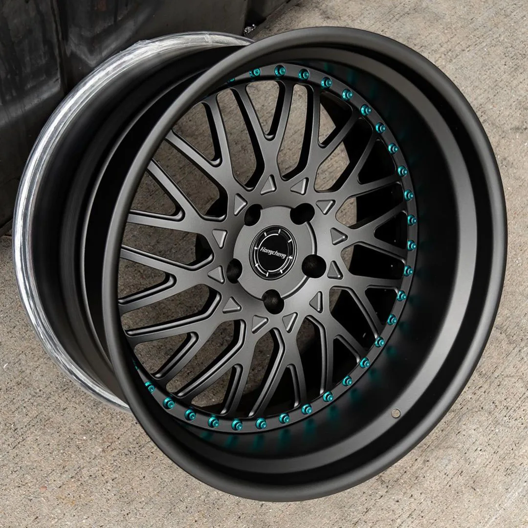 New model of 26Custom Polish Finished Deep Dish Wheels 20 21 22 24 26 28 Inch 2 Piece Forged Wheel Rim for   Mustang Ferarri