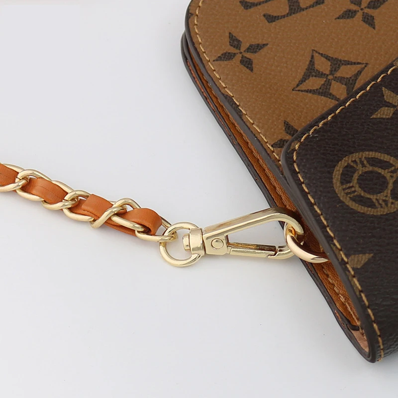 120CM Purse Chain Strap Crossbody Handbag Chains Replacement Leather Shoulder Bag Chain Straps Diy Women Girl Bag Part Accessory