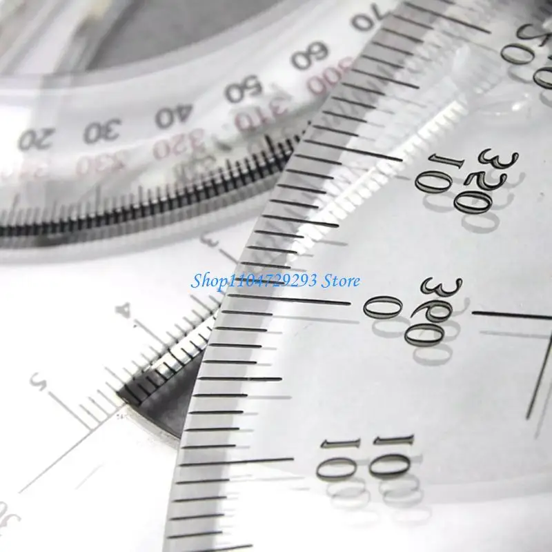 25cm Circle Protractor 360 Degree Measuring Tool Round Protractor Rule Math Protractor Circle Stencil for Student 
