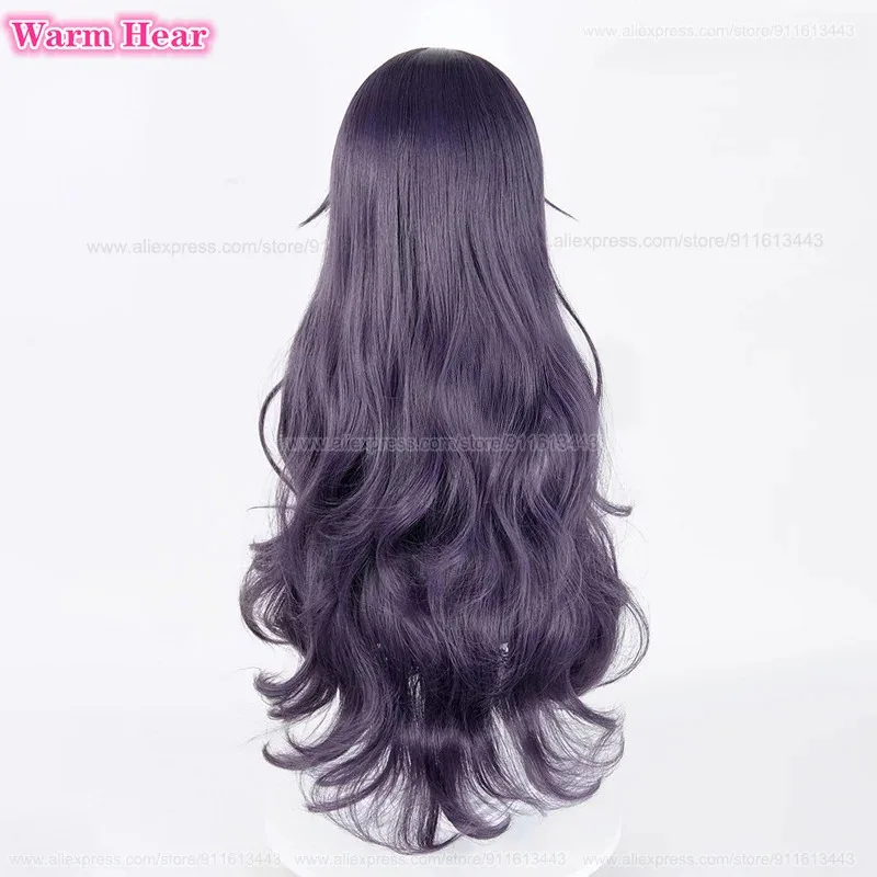 Waguri Kaoruko Long 90cm Purple Grey Curly Heat Resistant Synthetic Hair Halloween Party Cosplay Anime Wigs + Wig Cap gkl/6