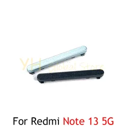 10PCS For Xiaomi Redmi Note 13 Pro Plus 4G 5G Power Button ON OFF Volume Up Down Side Button Key Repair Parts