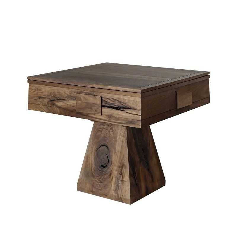 Wabi-sabi mahjong table dining table, multi-functional high-end household desk