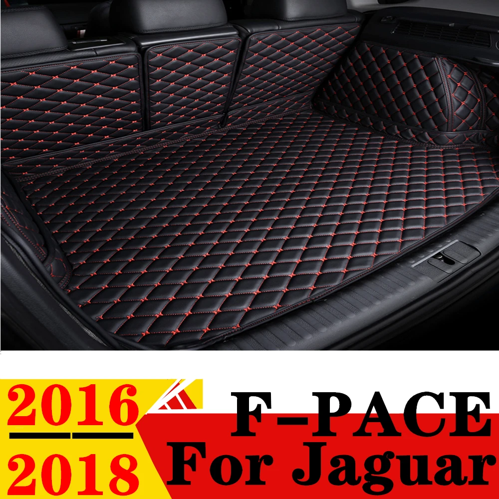 

Car Trunk Mat For Jaguar F-PACE 2018 2017 2016 Rear Cargo Cover Carpet Liner Tail Interior Vehicles AUTO Parts Boot Luggage Pad