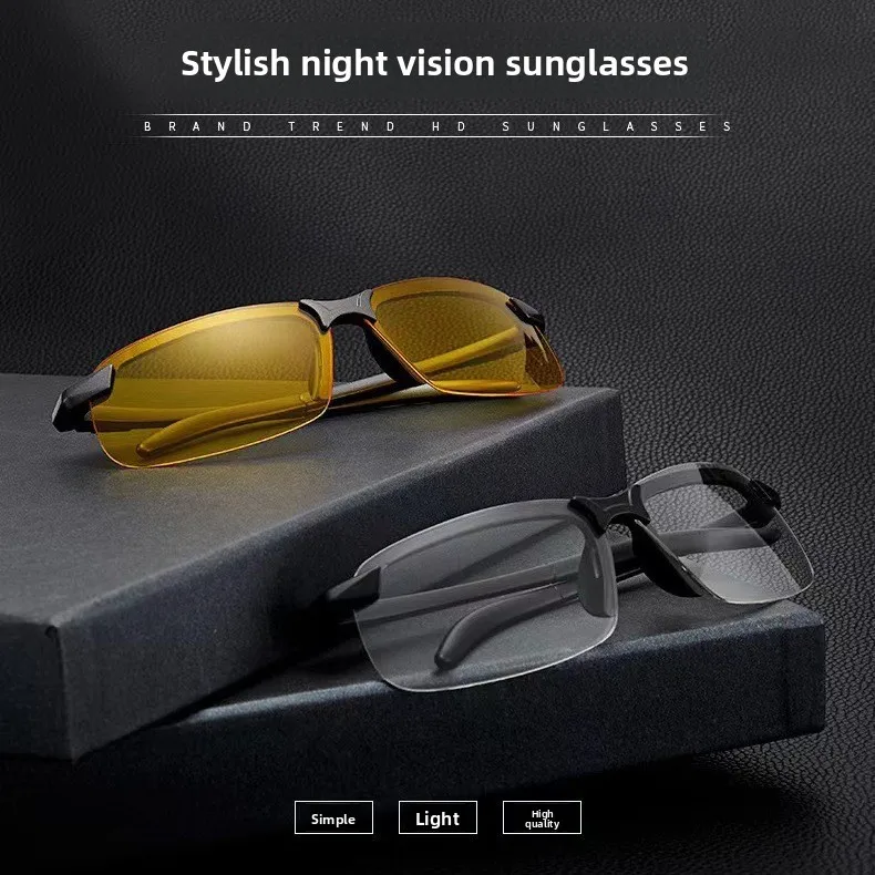 Photochromic Sunglasses Men Polarized Driving Chameleon Glasses Male Change Color Sun Glasses Day Night Vision Driver Eyewear