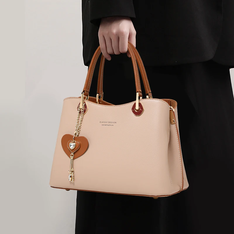 

Handbag 2025 new summer genuine leather women's bag light luxury high-end shoulder cross-body bag business bag