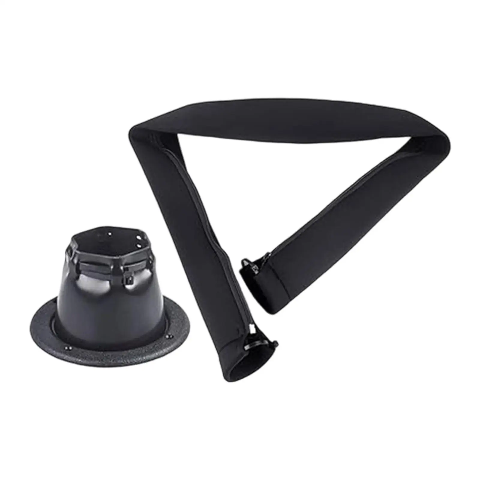 

Zippered Rigging Sleeve Trolling Motor Cable Protection Lines Access Black Marine Cable Boot Wiring Hole Cord Protector