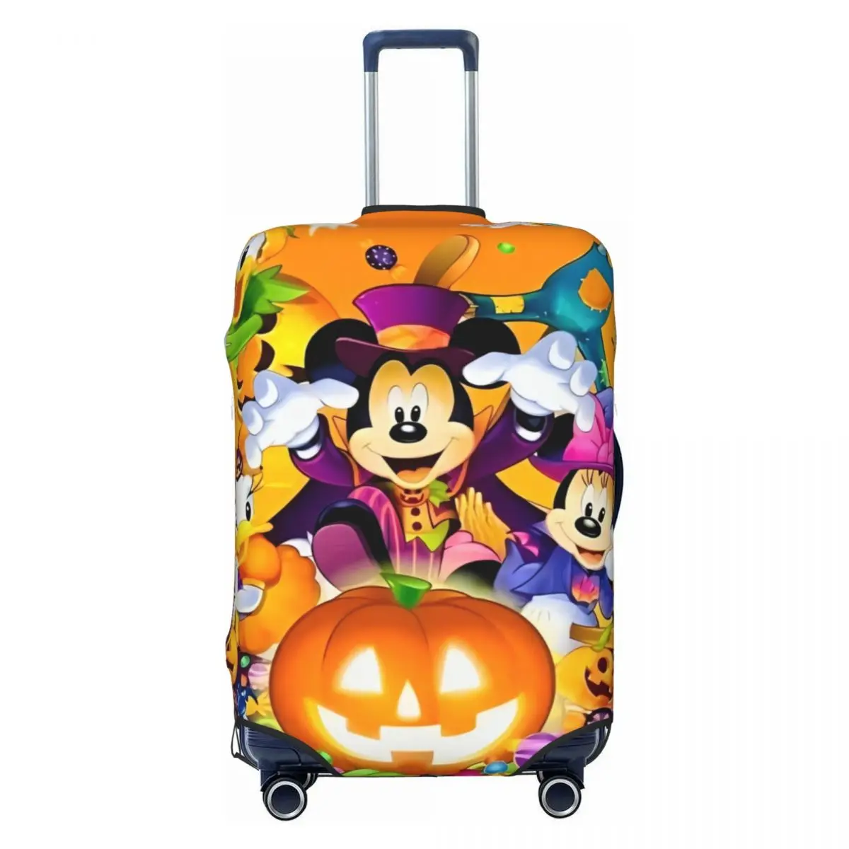 Mickey Mouse At Halloween Suitcase Cover Useful Cruise Trip Protection Luggage Case Holiday