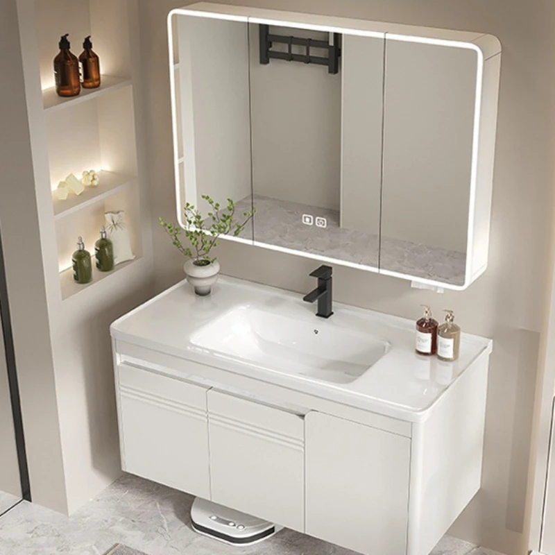 Useful Balcony Bathroom Cabinet Function Large Storage Bathroom Cabinet Under Space Bathroom Furniture Armadio Da Bagno XYYSG