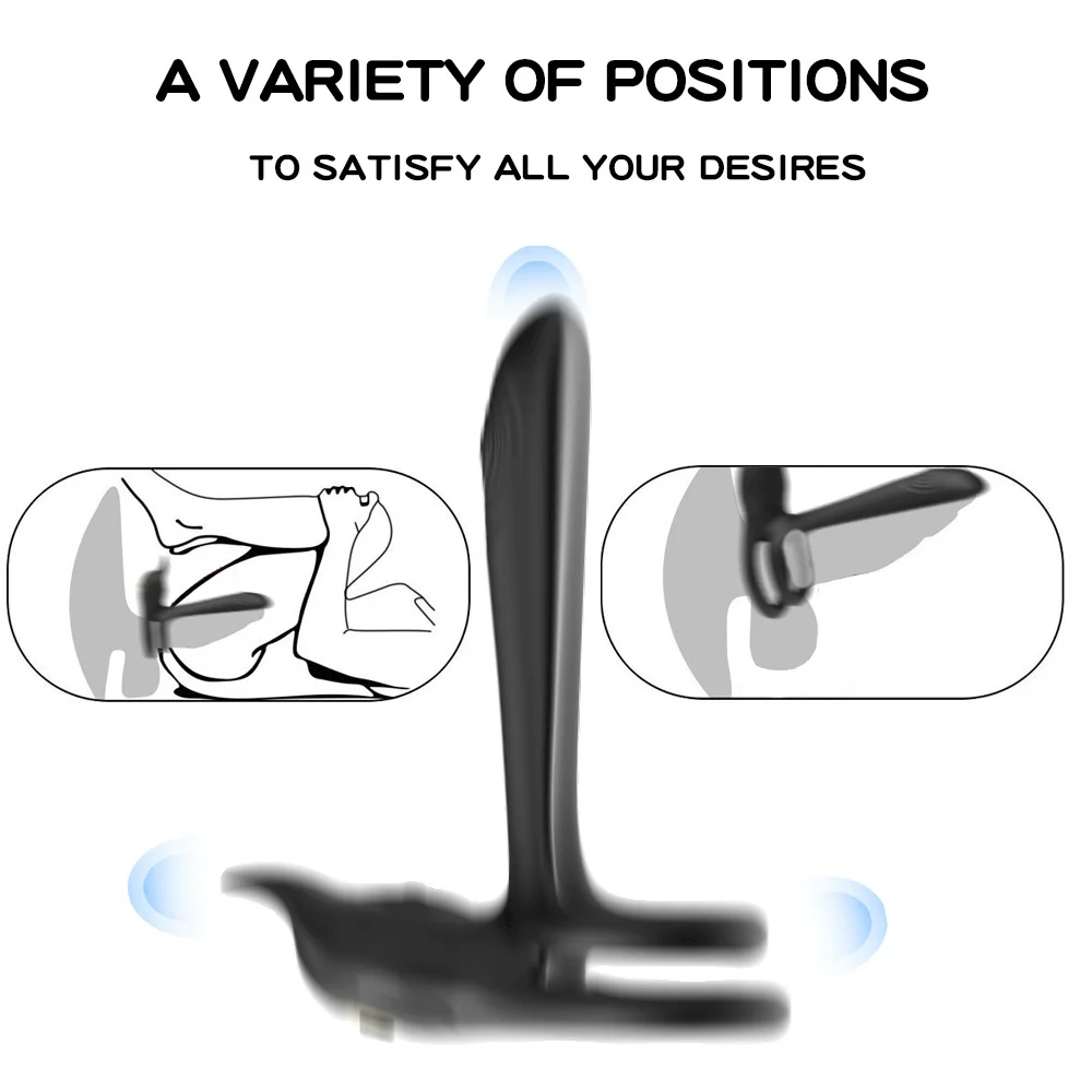 Vibrating Cock Ring Dual Penis Ring Vibrators With Tongue Clitoral Stimulator For Couple Stronger Erection Enhancing Sex Toys