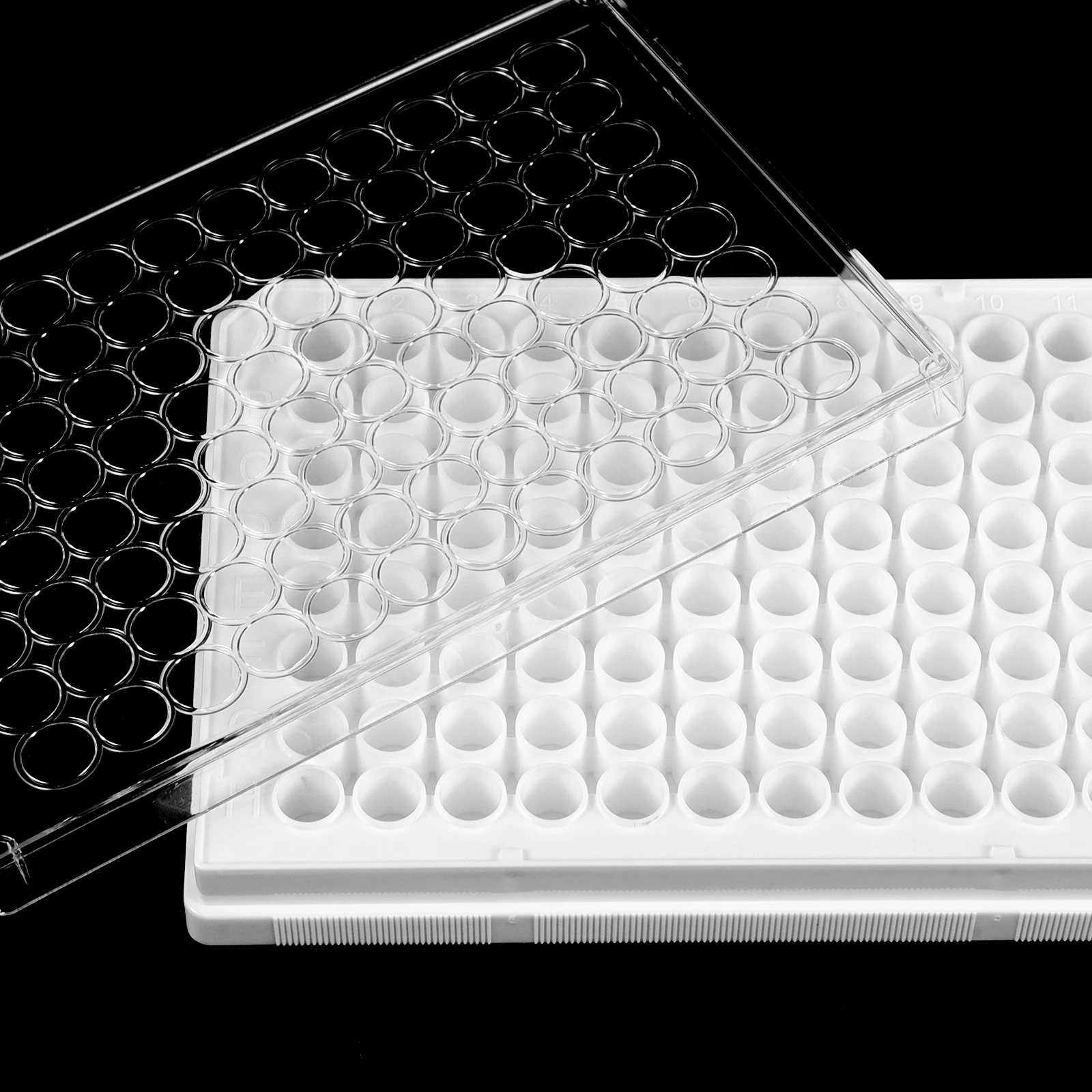 

96-well Culture Plate Cell Equipment Dishes for Laboratory Plastic Tray with Lid