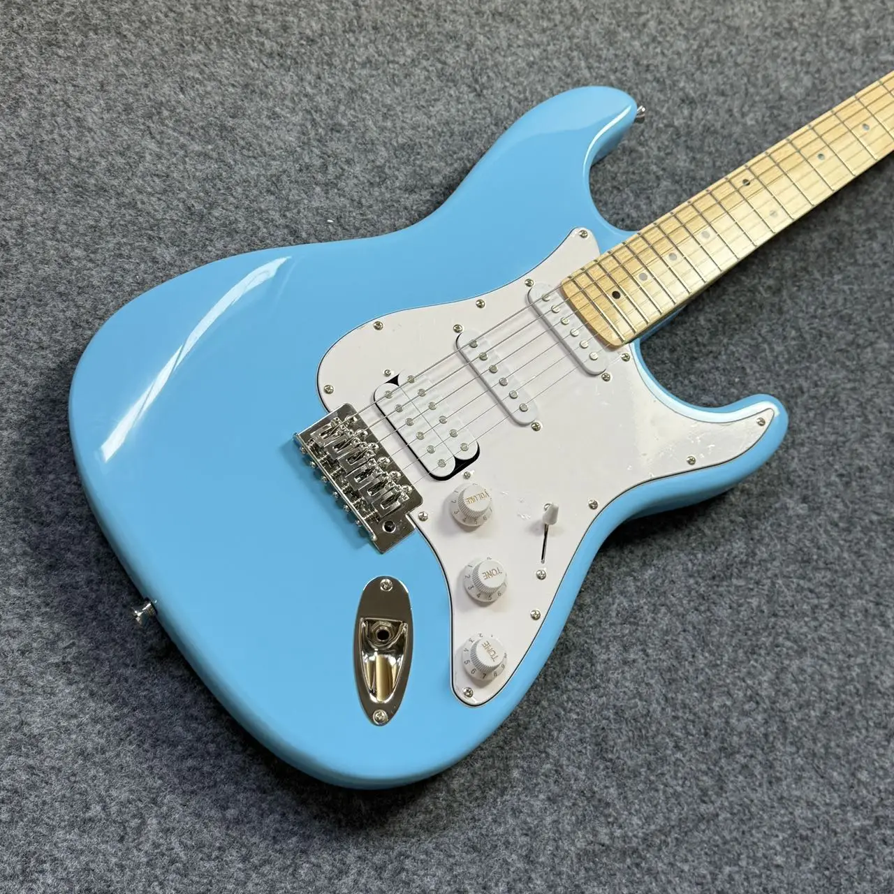 Factory Direct Blue SSH Pickup Electric Guitar ST001 Maple Thin C Neck Pop Blues Punk Rock  Beginner Unisex Gift