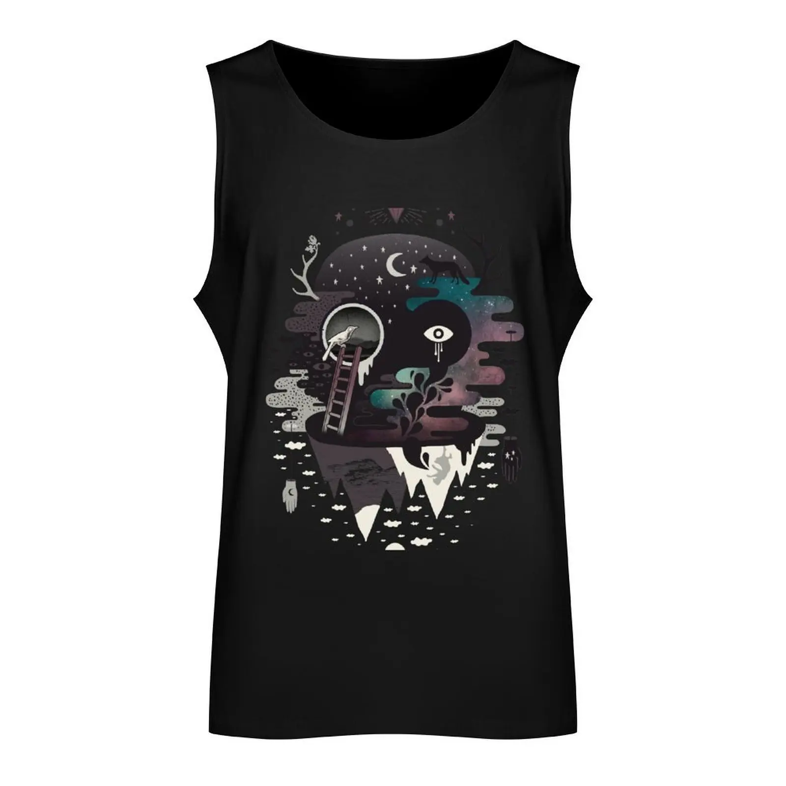 Daemon Tank Top cotton t-shirts man Men's fitness t-shirt