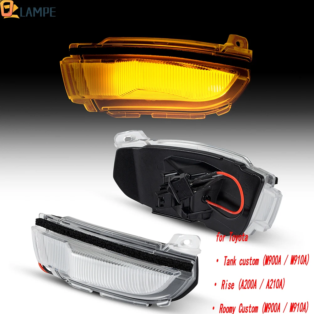 

Dynamic/Normal Flash LED Side Mirror Indicator Light +DRL for Toyota Tank custom Rise Roomy Custom DAIHATSU Thor Custom Rocky
