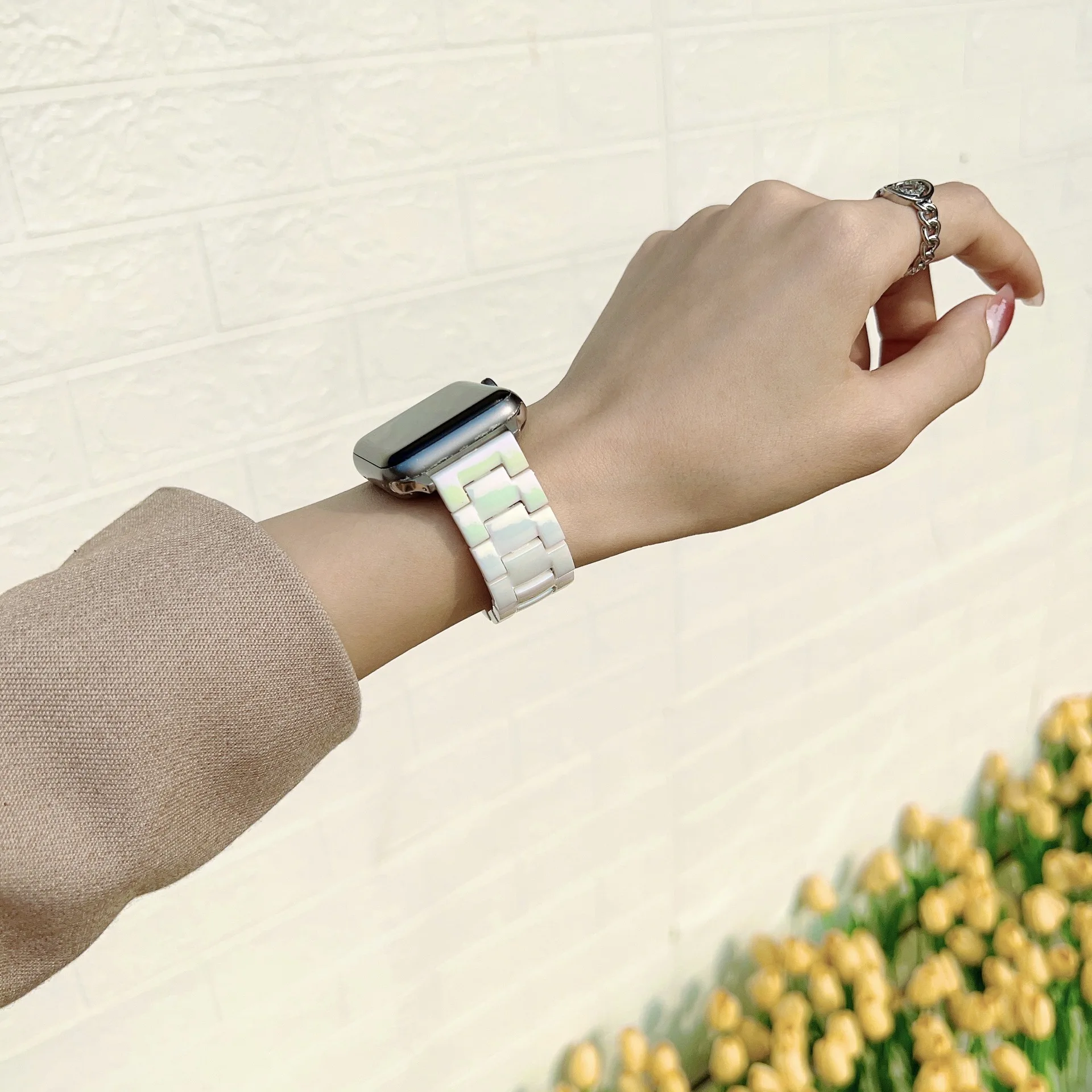 Transparentes Armband für Apple Watch 44mm 45 46 49 38 40 41 42mm Buntes Armband für iWatch Series 12 11 10 9 8 7 6 5 4 SE – Detail 29