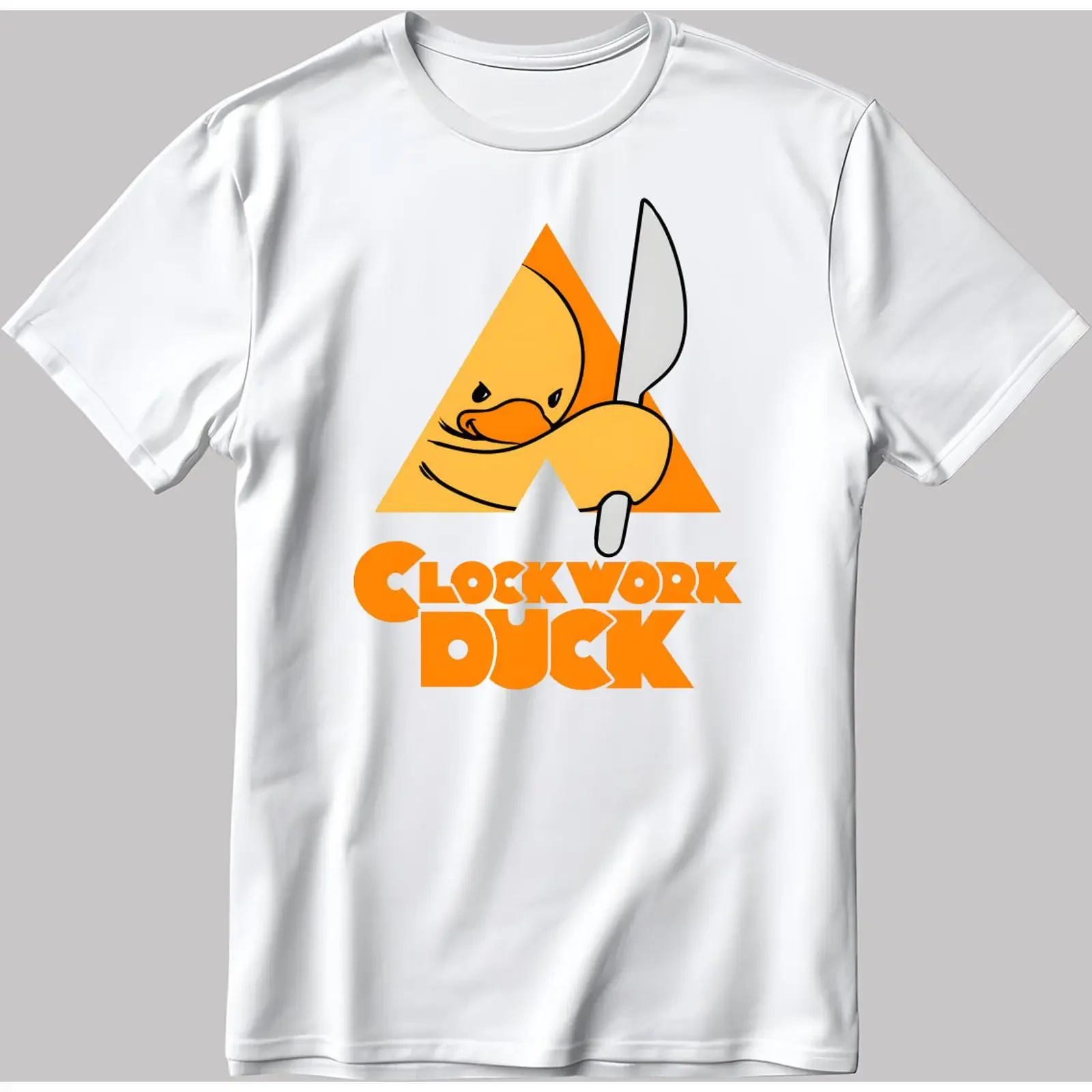 Clock Work Duck Funny Angry  White Black Men amp 39 s Women T Shirt N144 vintage Washed Slightly designer clothes fashion