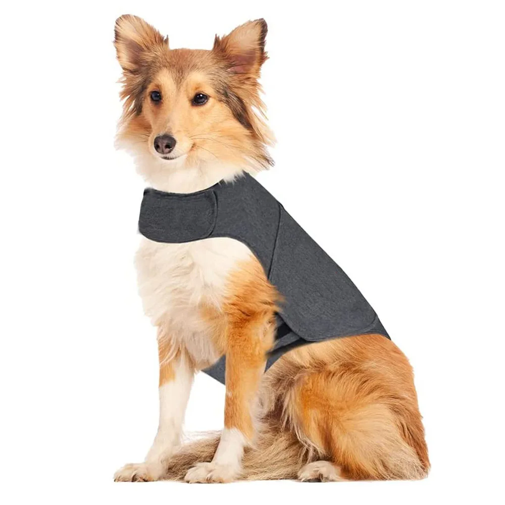

Dog Anxiety Vest - Calming Shirt for Thunder, Fireworks & Vet Visits - Anti-Stress Jacket for Pets Without Medicine