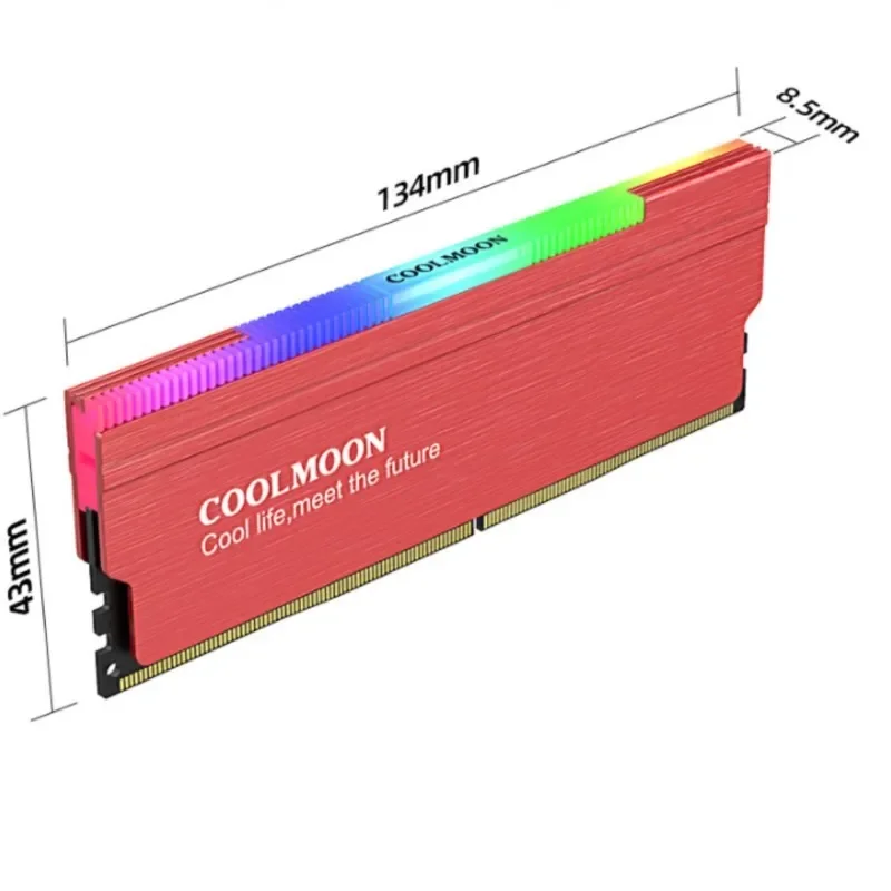 CR-D134S ARGB RAM Heatsink Heat Spreader Cooler Memory Cooling Vest for Desktop Computer PC Memory