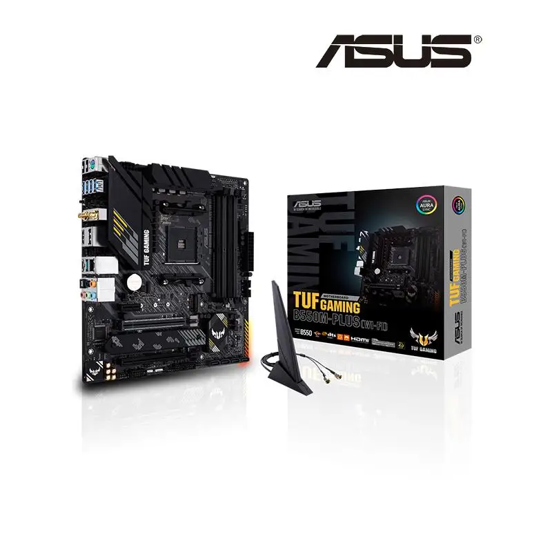 Go! ASUS TUF GAMING B550M PLUS (WI-FI) New Micro-ATX B550M AMD B550 DDR4 4800(OC) MHz 128G M.2 SATA USB 3.2 Desktop Socket AM4